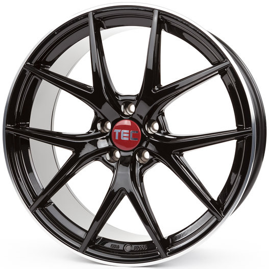 TEC Speedwheels GT-6 black polished lip 8,5x20 Ford