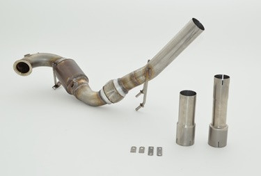 FMS 63.5mm Downpipe mit Sport-Kat. Edelstahl