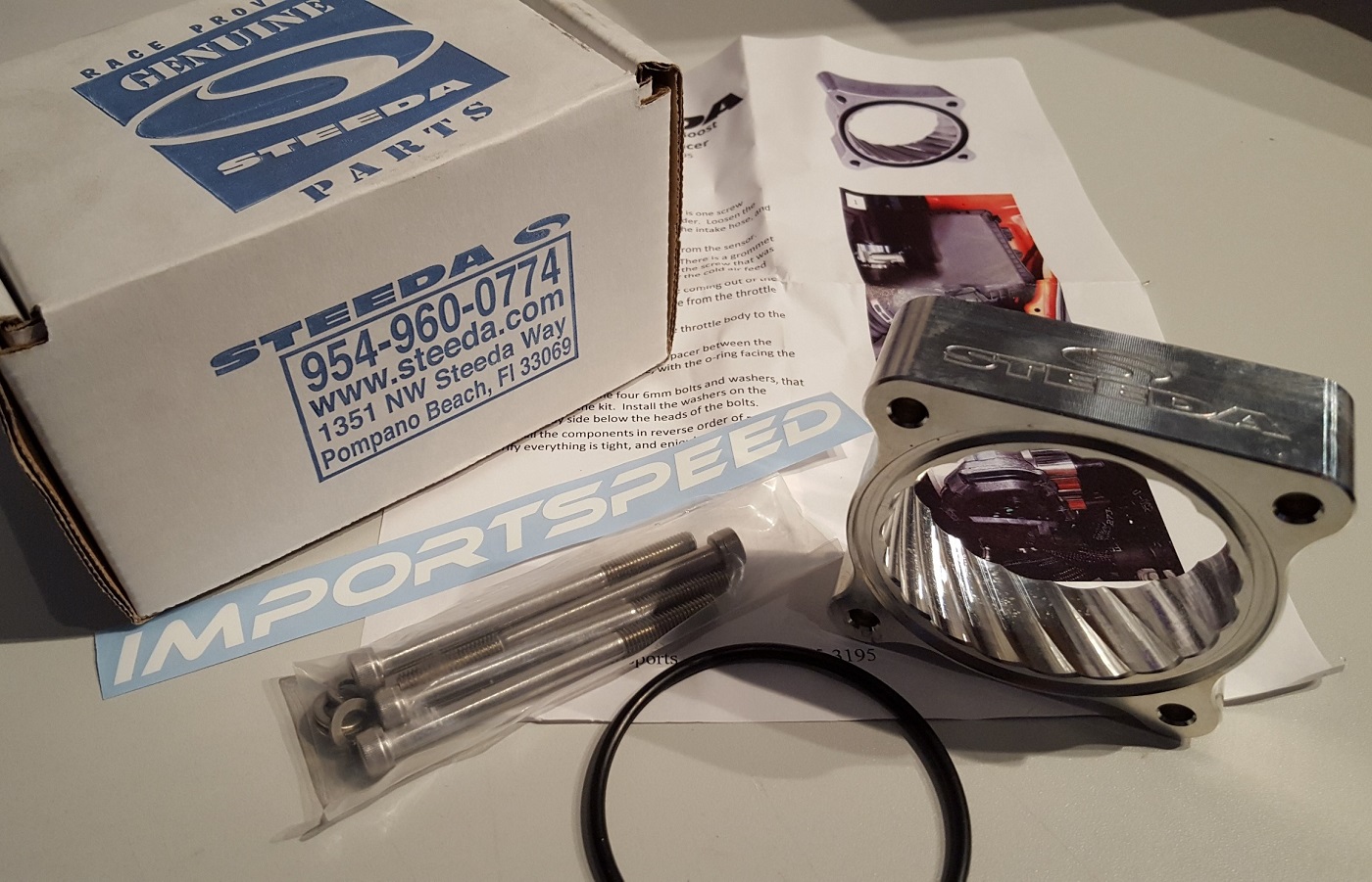 STEEDA S550 Mustang 2.3L EcoBoost Throttle Body Spacer Importspeed