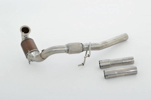 FMS 63.5mm Downpipe mit HJS Sport-Kat. Edelstahl