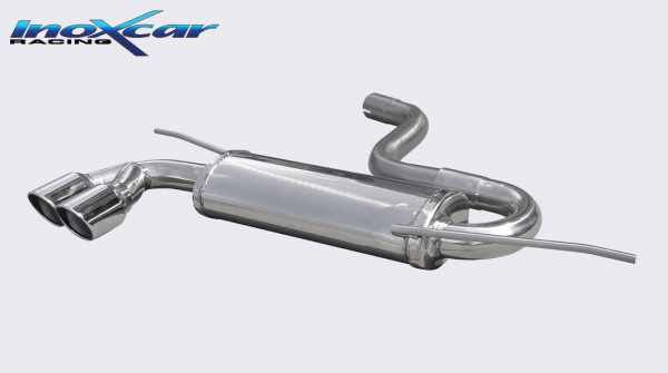 INOXCAR Volkswagen GOLF 6 1.4 TSi (122 PS) 2008-- Sportendschalldämpfer 2x80mm X-RACE 