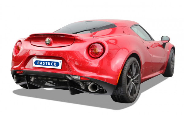 BASTUCK Sport-Endschalldämpfer V1 mit Abgasklappe Alfa Romeo 4C