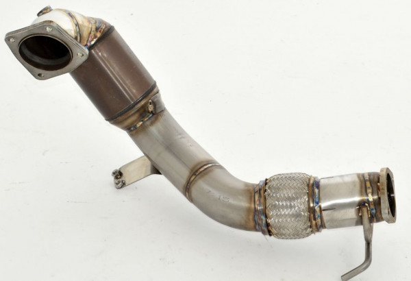 FMS 90mm Downpipe mit HJS Sport-KAT Hyundai i30N