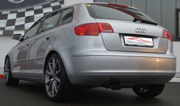 FMS 76mm Anlage mit Klappensteuerung Audi A3 8P Sportback Quattro