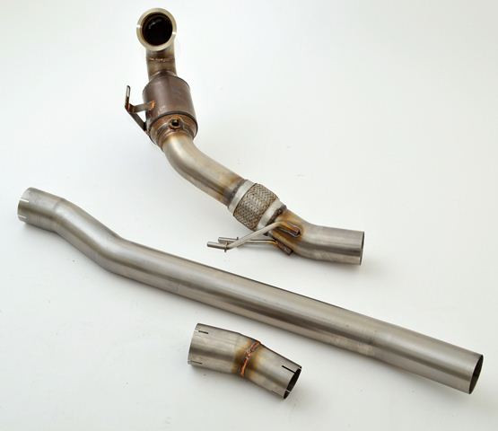 FMS 76mm Downpipe mit Sport-Kat. Edelstahl