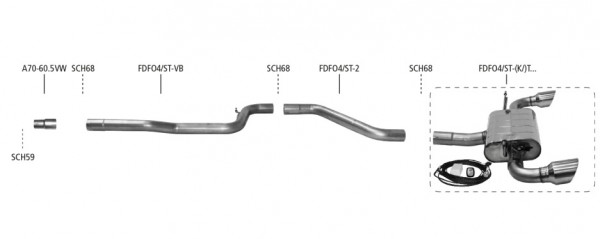 BASTUCK Ford Focus ST MK4 2.3 Ecoboost 