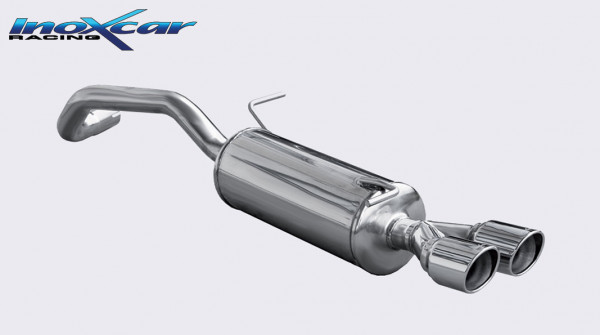 INOXCAR Audi A1 1.4 Turbo 2011-- Sportendschalldämpfer 2x80mm X-RACE